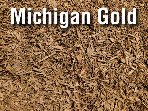 Michigan Gold dyed mulch